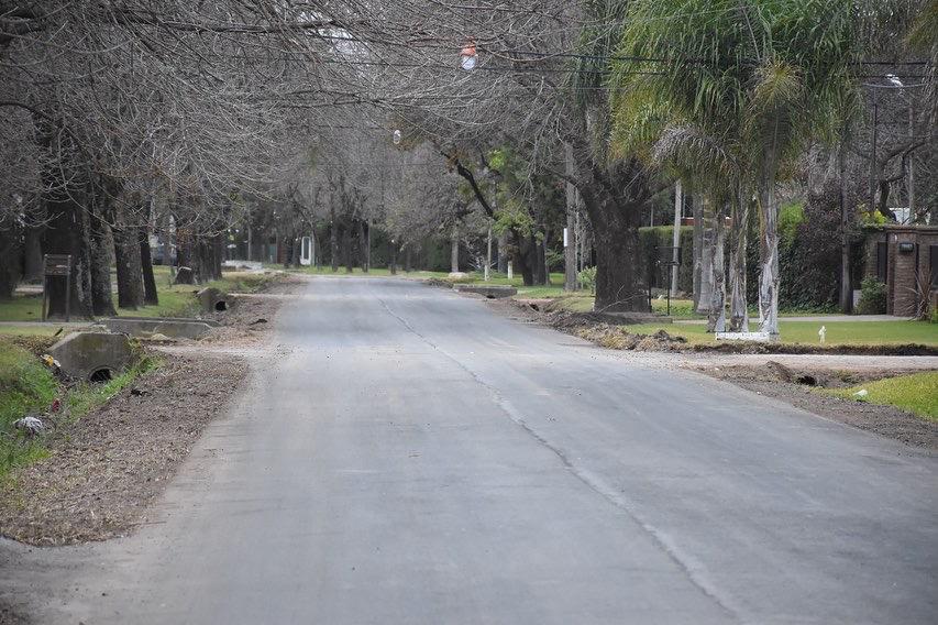 Funes sumó 13 nuevas cuadras de pavimento